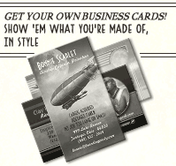Retro Space Business Cards