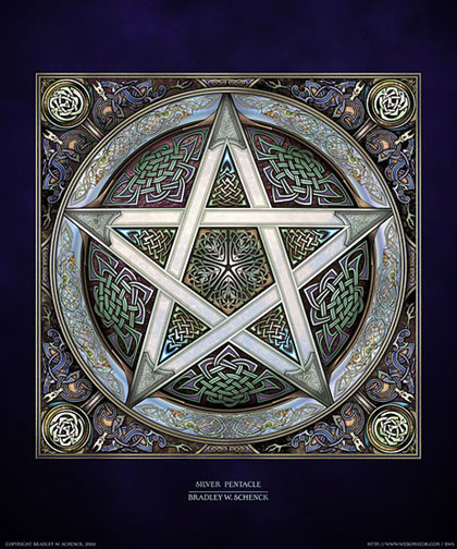 Silver Pentacle Archival Print