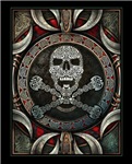 Knotwork Skull & Crossbones Blank Book (Unlined)