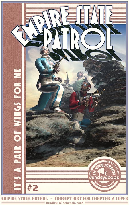 Retro Sci Fi Dieselpunk Comic Book