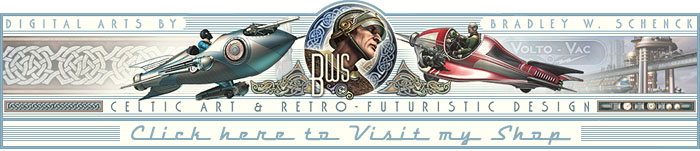 Celtic Art & Retro Futuristic Design