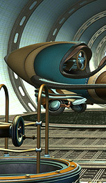 Retro Rocket Art