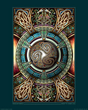 celtic mandala poster