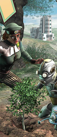 Retro Robot Environmentalist