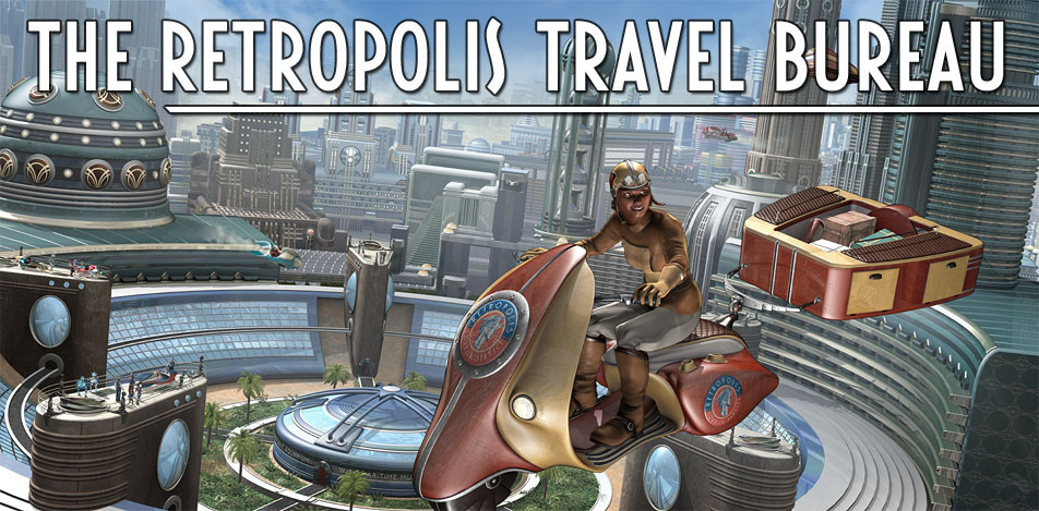 The Retropolis Travel Bureau: Business Cards from the Retro Future