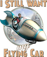 Retropolis Transit Authority - Retropolis T-Shirts - I Still Want My Flying Car Womens Tee