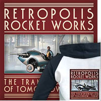 Retro Rocket Shirts & Hoodies
