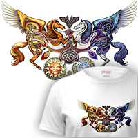 Celtic Horse Design Shirts & Hoodies