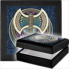 Knotwork Labrys Keepsake Box