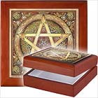 Golden Pentacle Keepsake Box