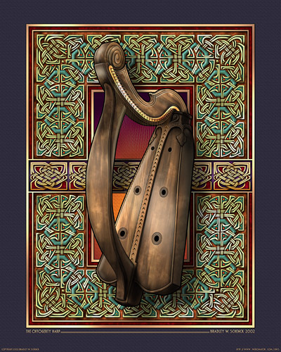 O’ffogerty Harp Archival Print