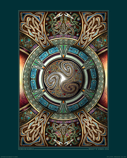 Triskelion Mandala I Archival Print