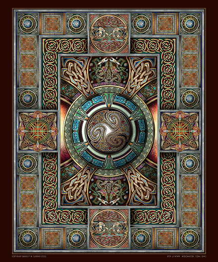 Triskelion Mandala II Archival Print