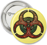 Celtic Biohazard Buttons Irish Knot 