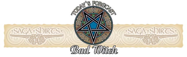 Saga Shirts - Today's Forecast: Bad Witch Womens Tee - Saga Shirts