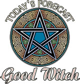 Today's Forecast: Good Witch Womens Tee - Celtic Design T-Shirts