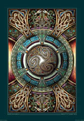 Triskelion Mandala Poster