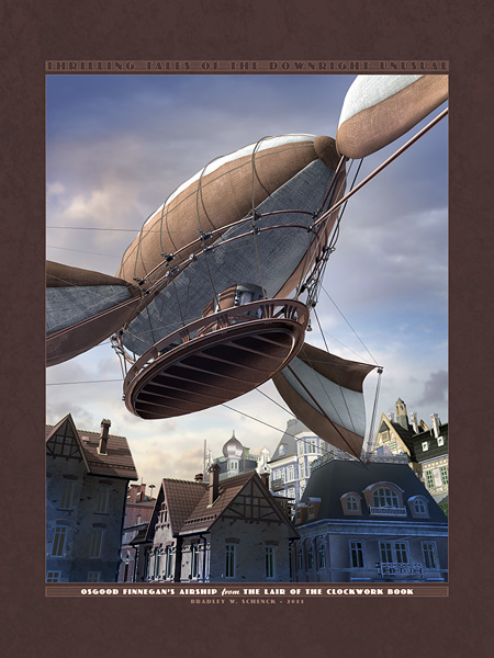 Thrilling Tales: Osgood Finnegan’s Airship Archival Print