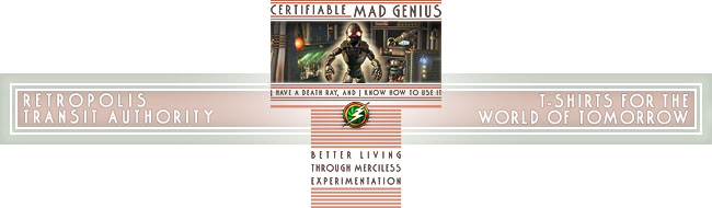 Retropolis Transit Authority - Certifiable Mad Genius Kids Tee - Retropolis
