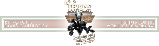 Retropolis Transit Authority - It's A Ferriss Moto-Man! Womens Tee - Retropolis