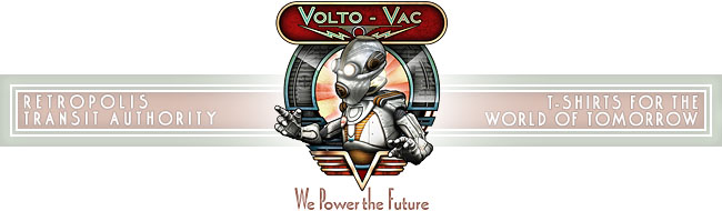 Retropolis Transit Authority - Volto-Vac Retro Robot T-Shirt - Retropolis T-Shirts