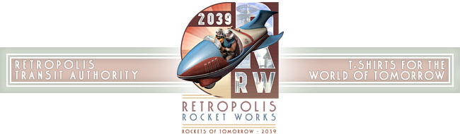 Retropolis Transit Authority - Retropolis Rocket Works T-Shirt - Retropolis