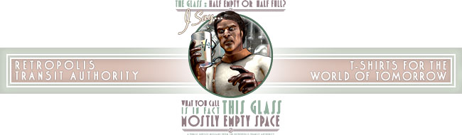 Retropolis Transit Authority - The Glass: Mostly Empty Space Womens Tee - Retropolis