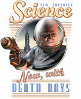 Retropolis Transit Authority - Retropolis - Science: Now, With Death Rays! Womens Tee