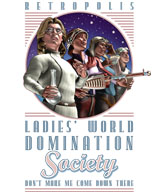 Retropolis Transit Authority - Retropolis T-Shirts - Ladies World Domination Society Kids Tee