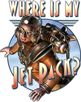 Retropolis Transit Authority - Retropolis T-Shirts - Where is my Jet Pack? Kids Tee