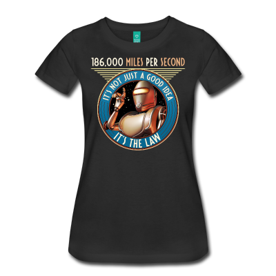 Speed Limit (Miles per Second) Womens Tee
